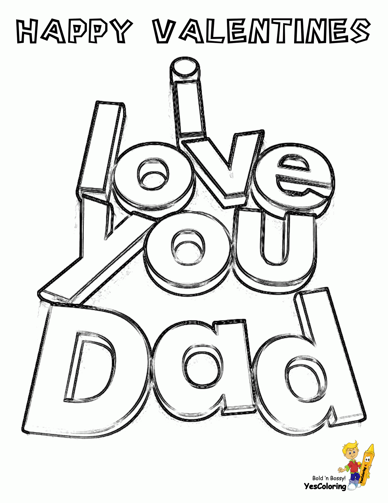 Printable Valentine For Dad PrintableValentine