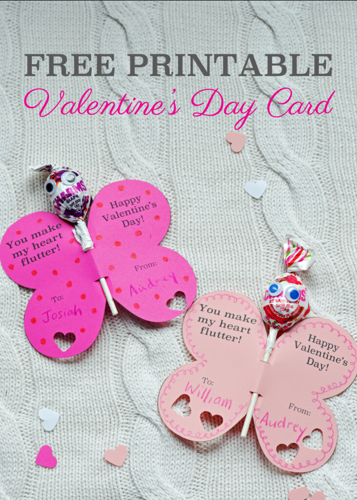 Free Printable Butterfly Valentine s Day Card Jocelyn Naquin