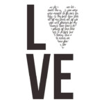 Free Printable Valentine s Day Sign Modern LOVE Print