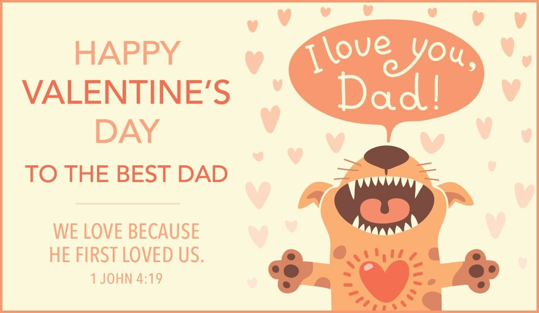 Happy Valentine s Day Dad ECard Free Valentine s Day Cards Online