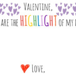 Highlighter Valentine Card With Free Printable Smashed Peas Carrots