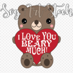 I Love You Beary Much Digital Clip Art Etsy Svg Files Clip Art