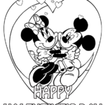 Mickey Mouse Valentines Day Coloring Pages For Kids
