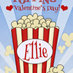 My Fashionable Designs Free Printable Popcorn Valentine