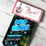 Pop Rocks Valentine Bag Topper Printable Valentine You Rock
