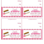Smore Valentine Bag Topper DIY Printable INSTANT DOWNLOAD Smores