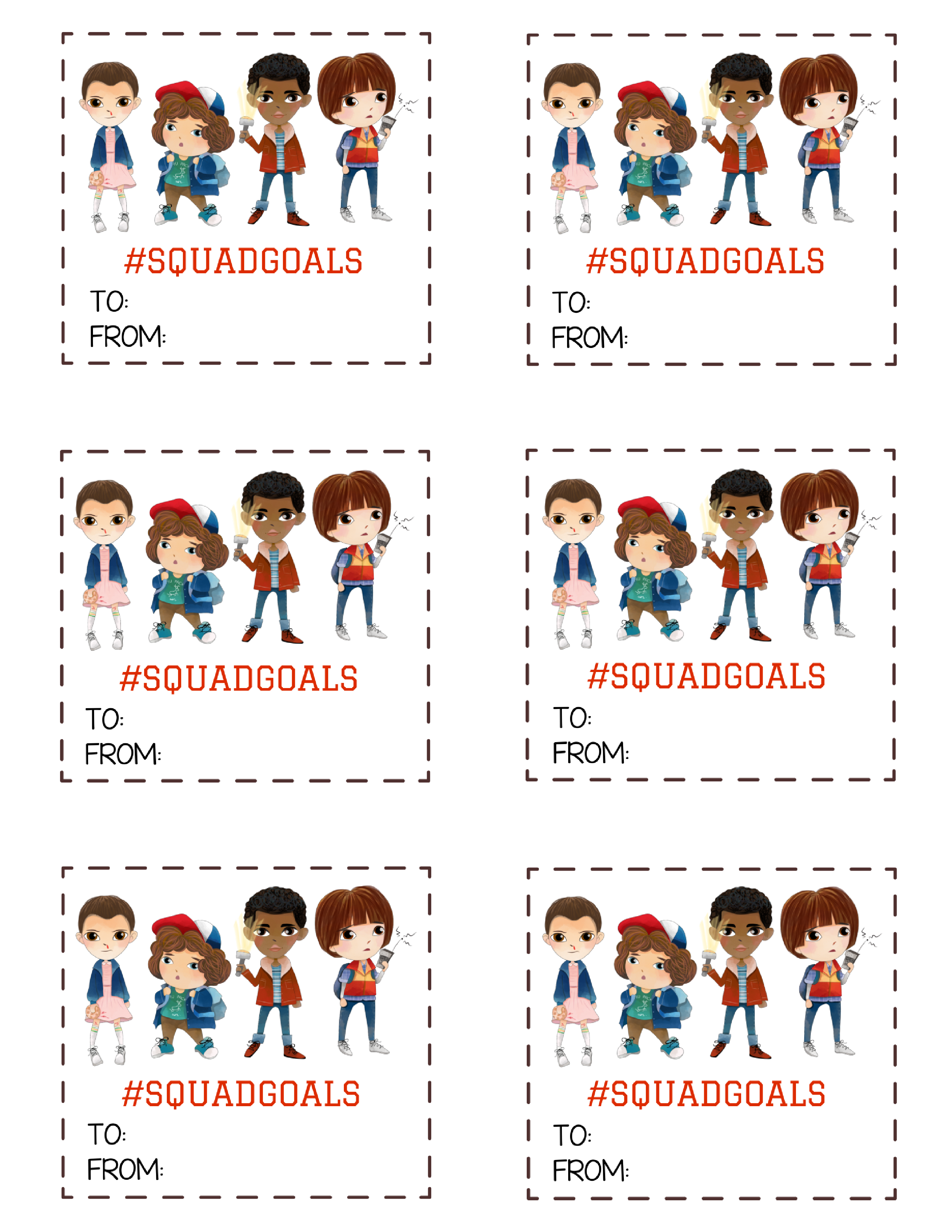 Stranger Things Printable Valentines Cards Slap Dash Mom Stranger Things Printable Valentines Cards Slap Dash Mom