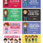 Stranger Things Valentines Stranger Things Valentine Cards Season 2