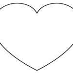Super Sized Heart Outline Extra Large Printable Template Printable