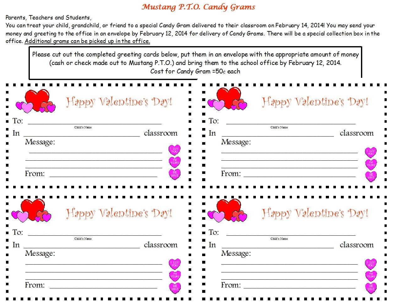 Valentine Candy Gram Template Valentine Candy Gram Ideas Quotes