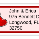 Valentine s Day Heart Swirls Address Label Label Templates OL875