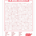 Valentine s Day Word Search Free Printable Pjs And Paint