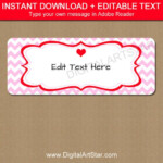 Valentines Day Return Address Labels Printable Valentine