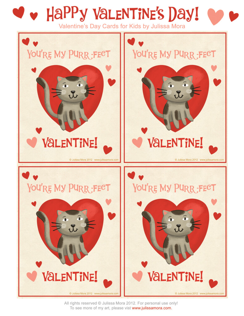 We Love To Illustrate FREE Printable Valentine s Day Cards For Kids 