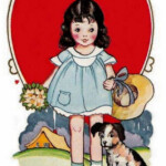 Winter Sleigh And Snow Vintage Valentine Cards Valentines Art
