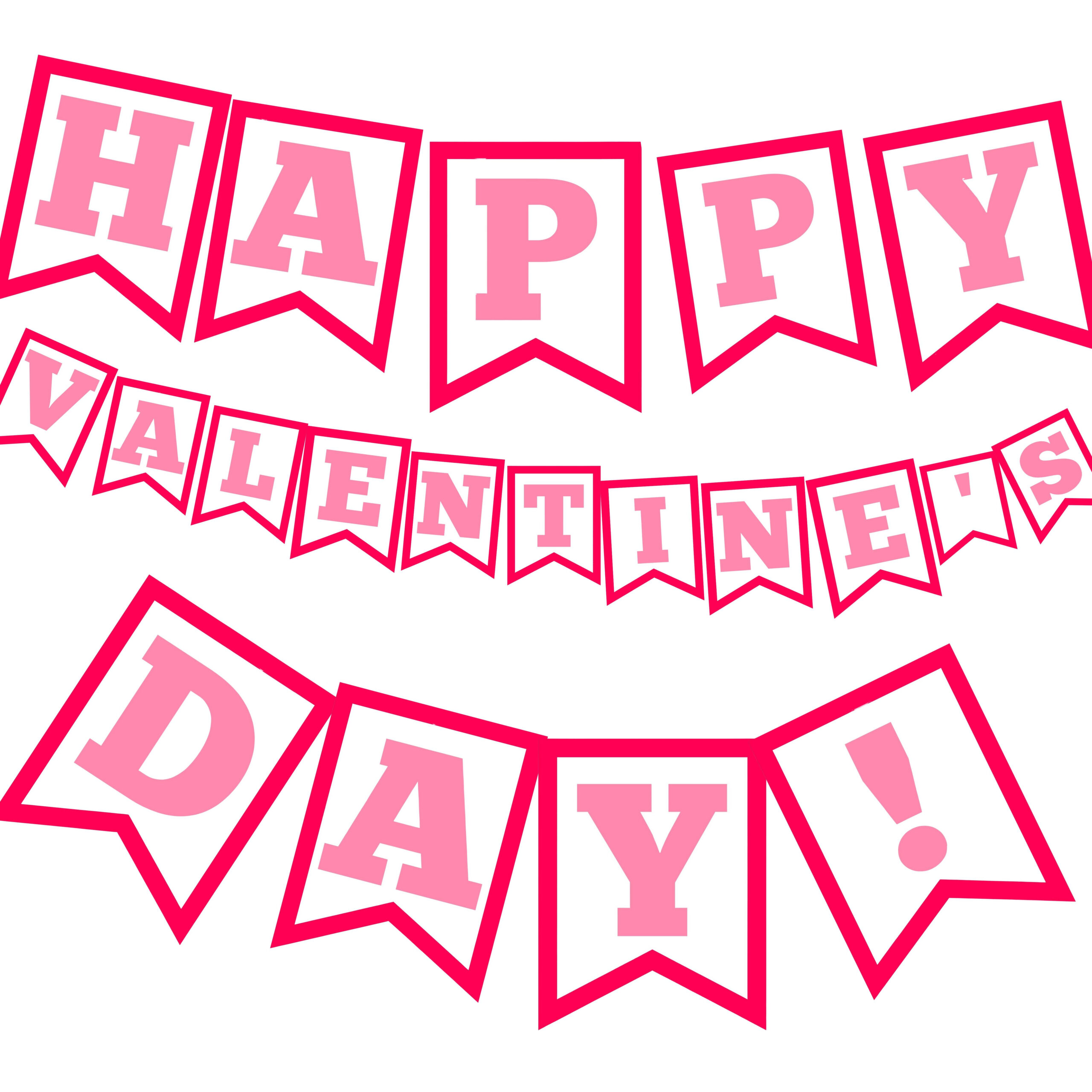 4 Easy DIY Valentine S Day Printable Banners Free The Peculiar 4 Easy DIY Valentine s Day Printable Banners Free The Peculiar
