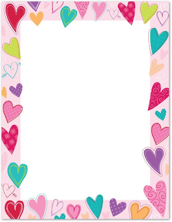 75 Free Printable Valentine Borders Design Corral