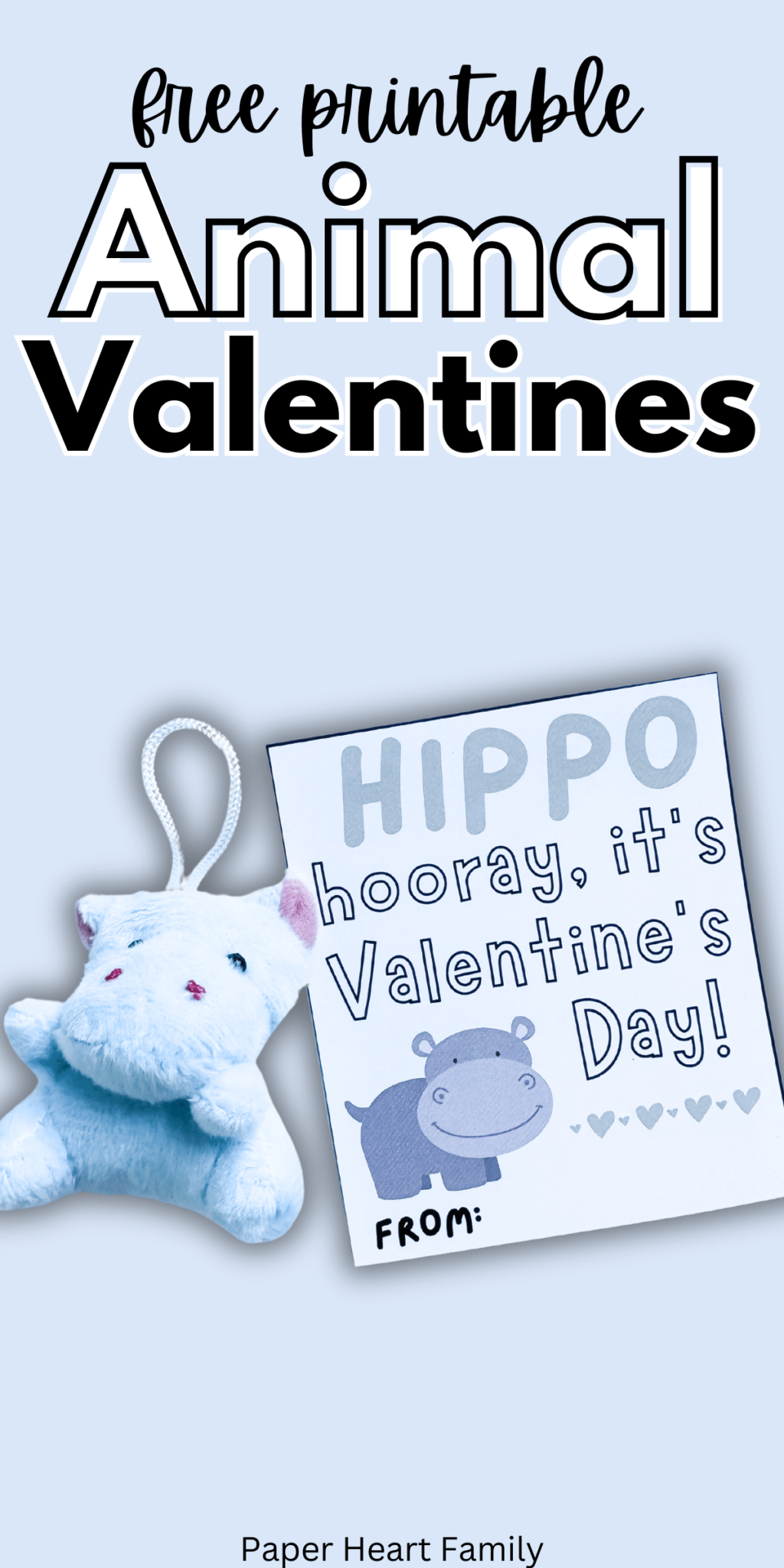 Adorable Free Printable Animal Valentines Adorable Free Printable Animal Valentines
