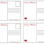 Adorable Valentine Postcards Free Printables Heart Cards