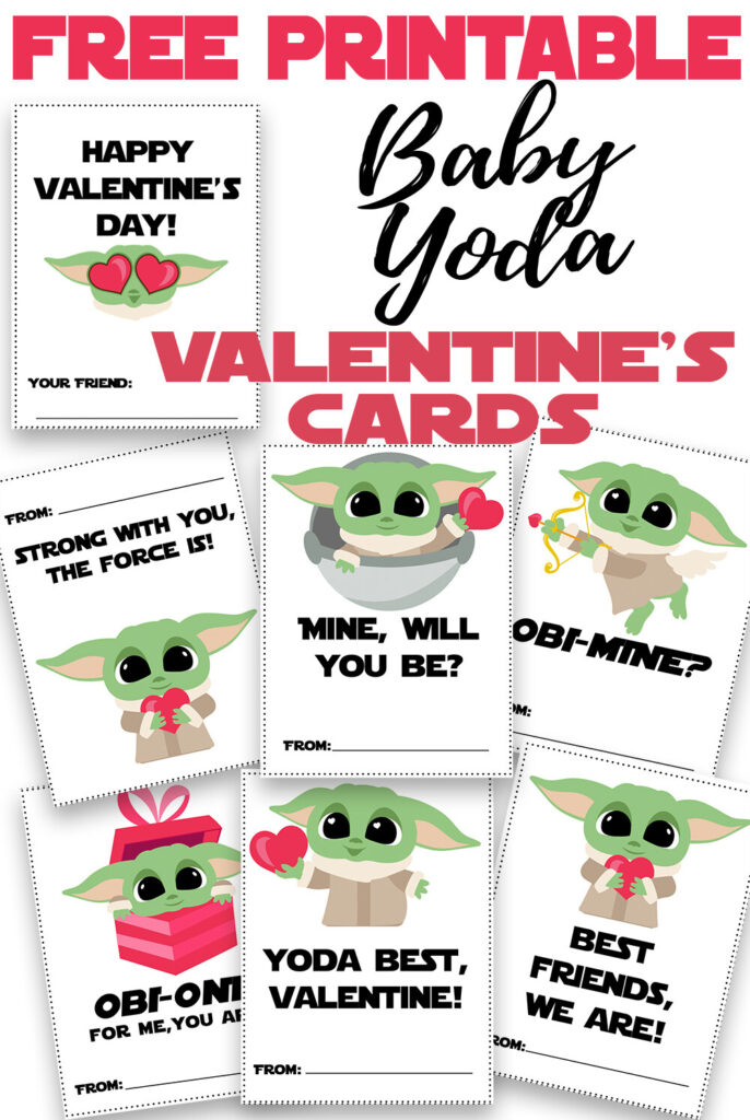 Baby Yoda Valentine s Day Cards Free Printable