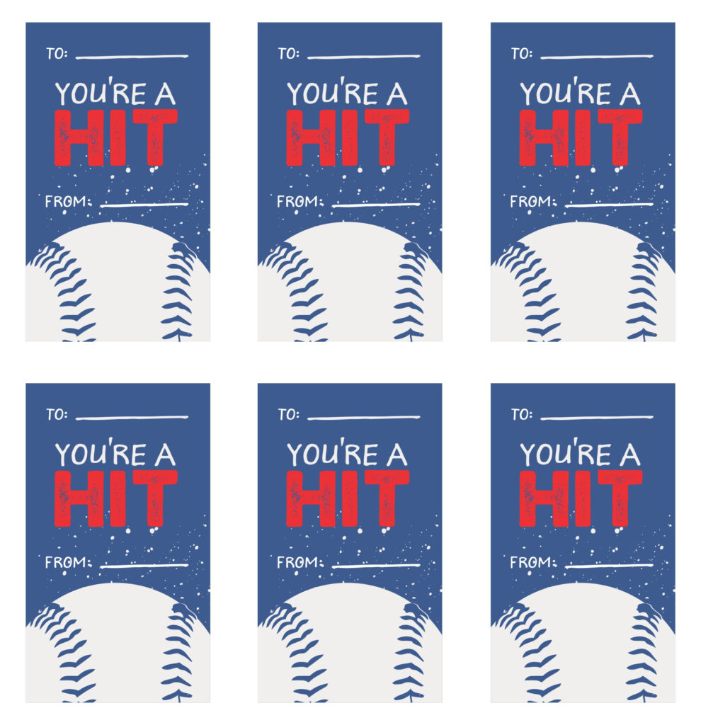 Baseball Valentine s Day Cards 10 Free PDF Printables Printablee