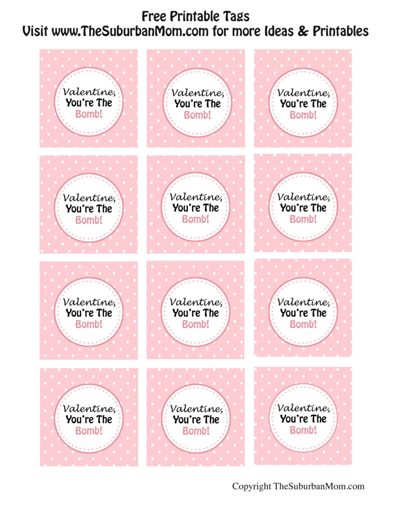 Bath Bomb Valentine Printable
