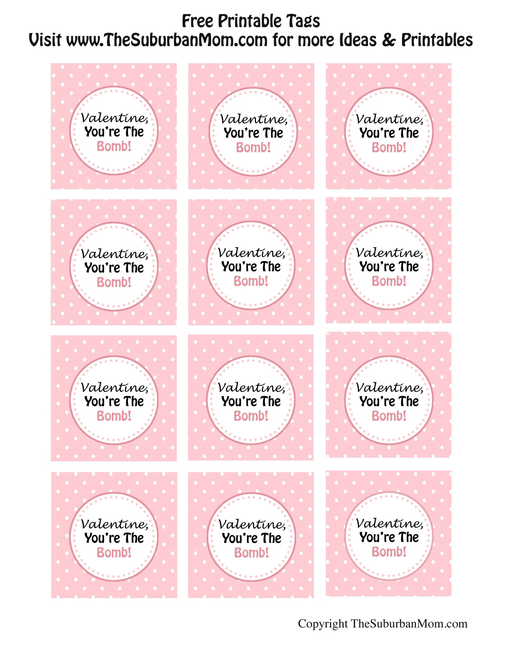 Bath Bomb Valentine Printable