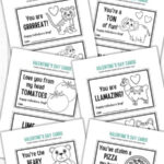 Black And White Printable Valentine Cards