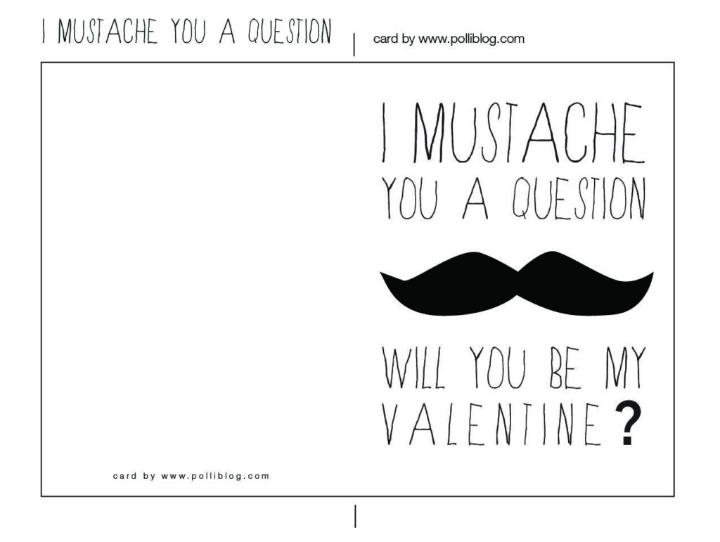 Black And White Printable Valentine Cards