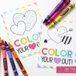 Color Your Heart Out Valentine Free Printable