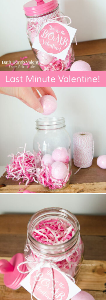 Craftaholics Anonymous Free Bath Bomb Valentine Printable Diy 