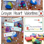 Crayon Heart Valentine And Free Printable With Images Crayon Heart