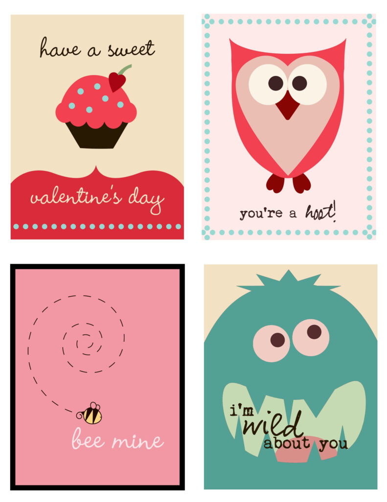 Cute Printable Valentine Cards