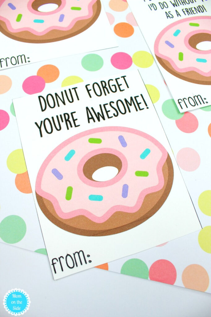 Donut Valentine Printable