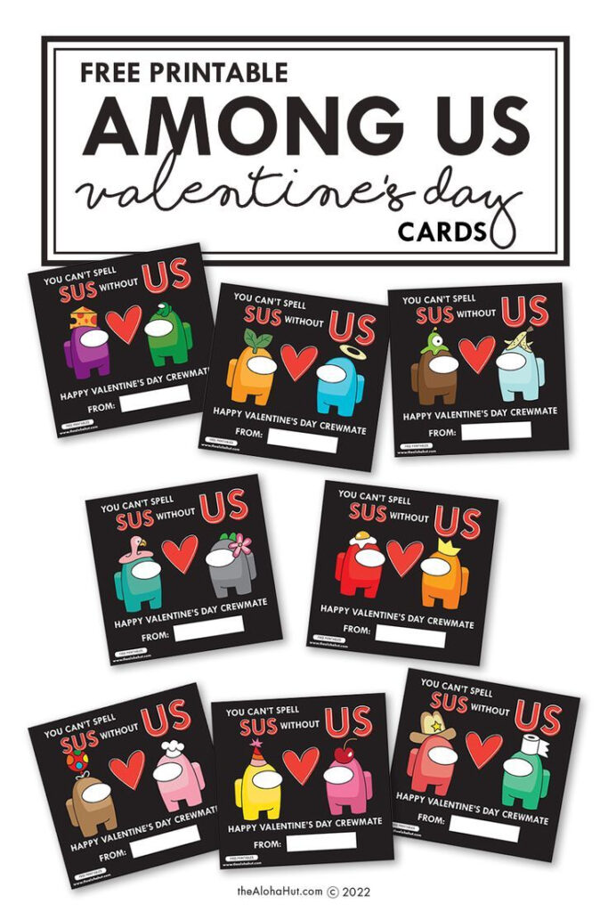 Download Our Free Printable Among Us Valentine s Day Cards To Give To 