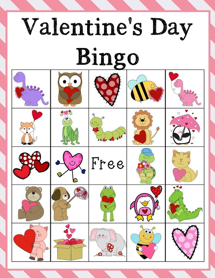Downloadable Free Printable Valentine Bingo Cards Printable Calendars