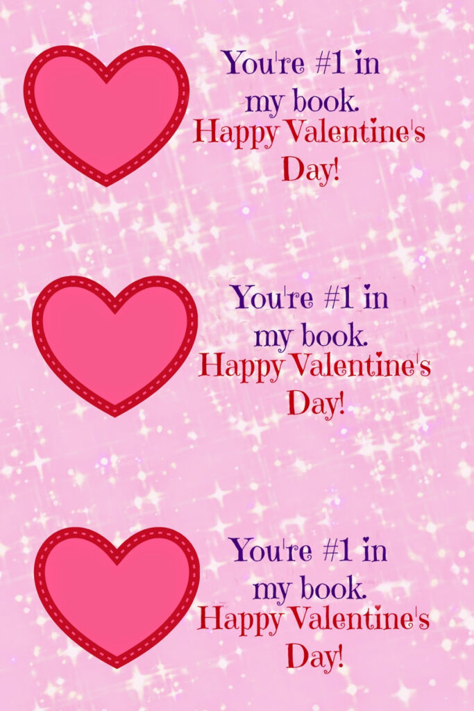East Coast Mommy Book Valentine with Free Printable Tags 