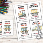 EDITABLE Locomotive Valentine Printable Printable Train Valentine