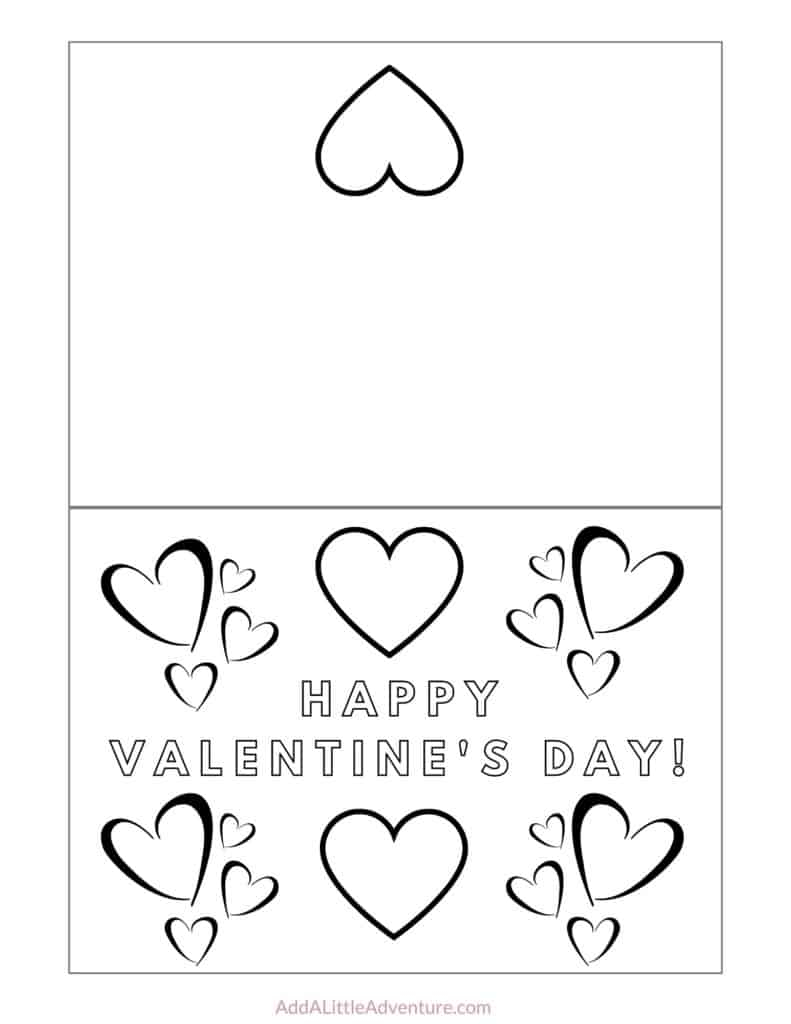 Foldable Printable Valentine Cards