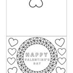 Foldable Printable Valentine s Day Cards To Color