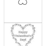 Foldable Printable Valentine s Day Cards To Color