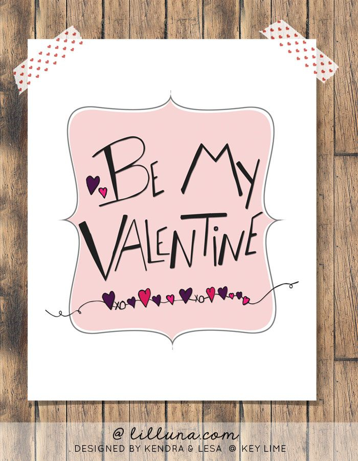 FREE Be My Valentine Printable Let s DIY It All With Kritsyn
