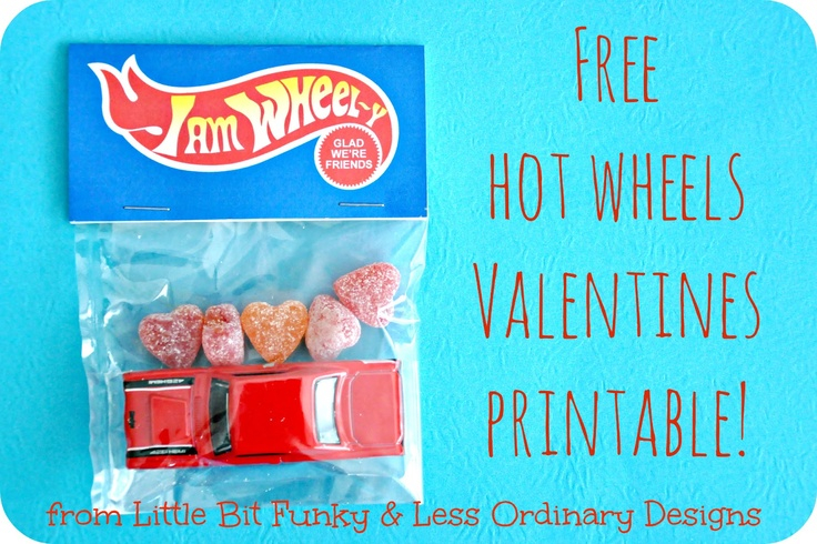 Free Hotwheels Printable Valentines For Boys Valentines For Boys 