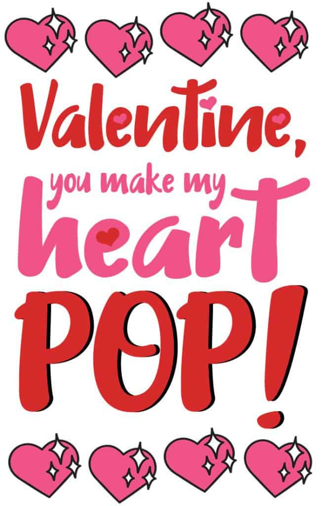 Free Popcorn Valentine Printable Printable Templates
