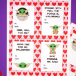 Free Printable Baby Yoda Valentines Happiness Is Homemade
