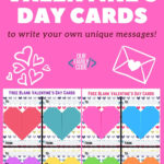 Free Printable Blank Valentine s Day Cards Our Family Code