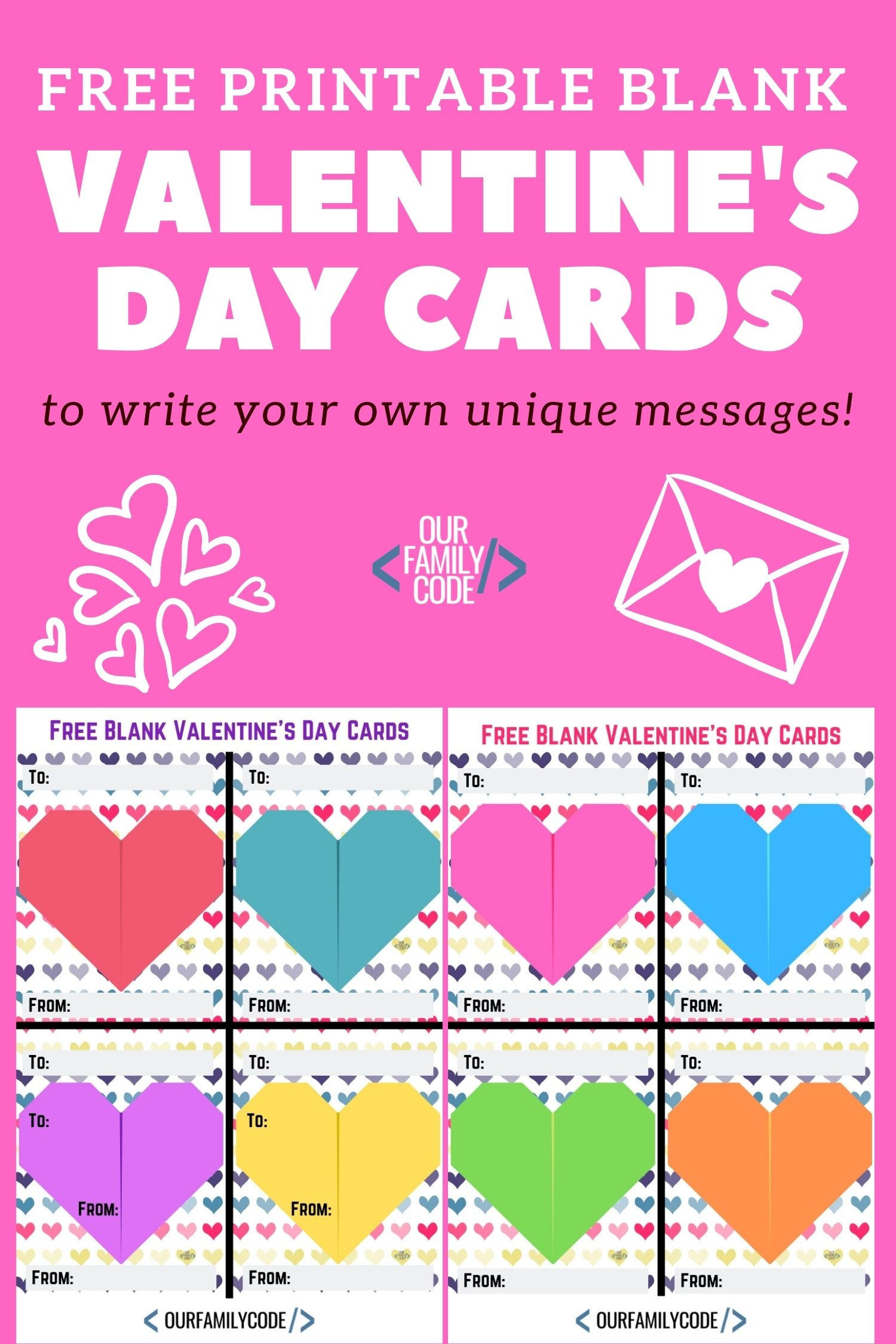 Free Printable Blank Valentine S Day Cards Our Family Code Free Printable Blank Valentine s Day Cards Our Family Code