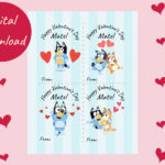 Free Printable Bluey Valentines Cards