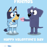 Free Printable Bluey Valentines Cards
