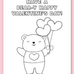 Free Printable Coloring Valentines Day Cards For Kids Printable